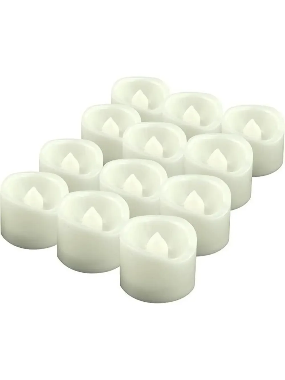 LED Tea Light Candles Multi-Colour Set of 24 Mini Candle Lights Red, Blue, Green